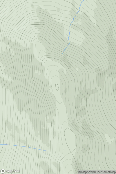 Thumbnail image for Sron Gharbh [Loch Lomond to Strathyre] showing contour plot for surrounding peak